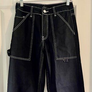 Forever 21 Black Wide-leg Jeans